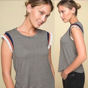 Anthropologie Camrose Dolan striped tee size small